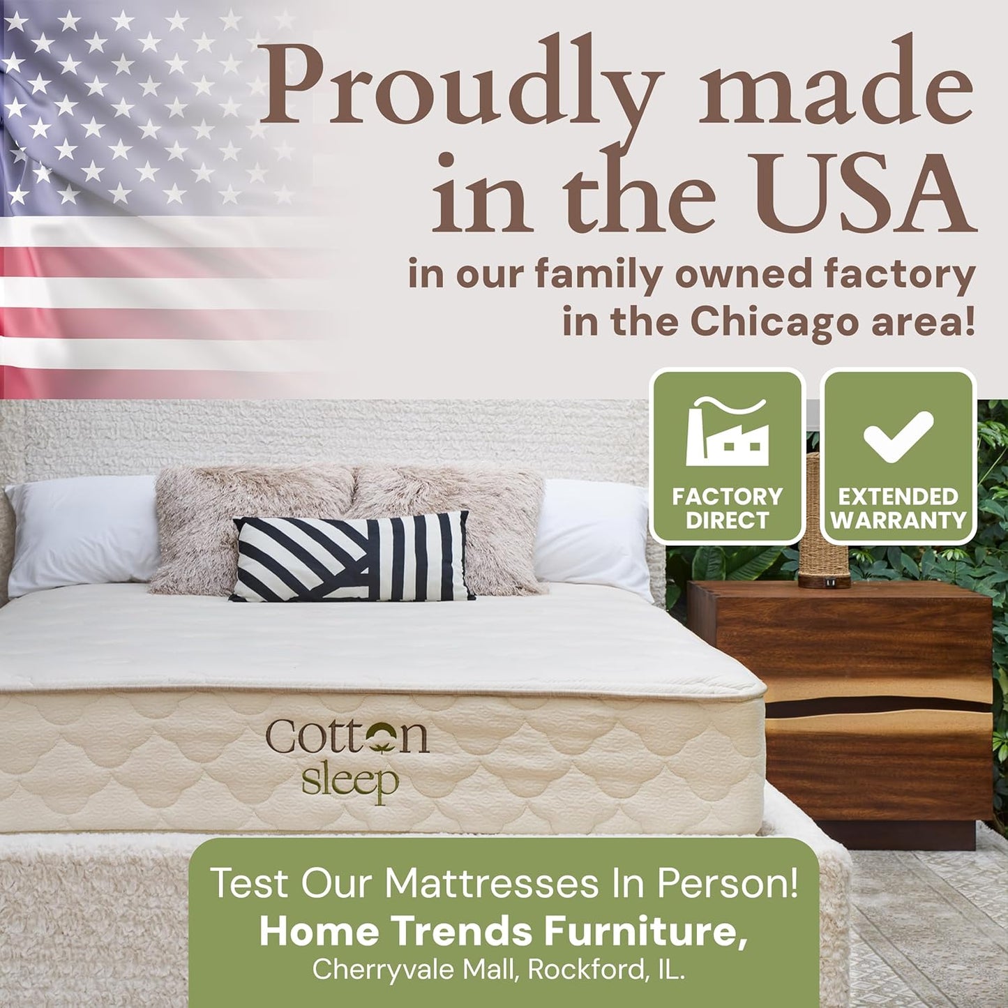 11" Thick Organic Cotton Mattress